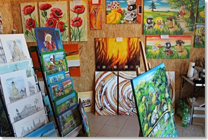Landschaft - handgemalt von Silke Ludewig
